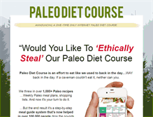 Tablet Screenshot of paleodietcourse.com